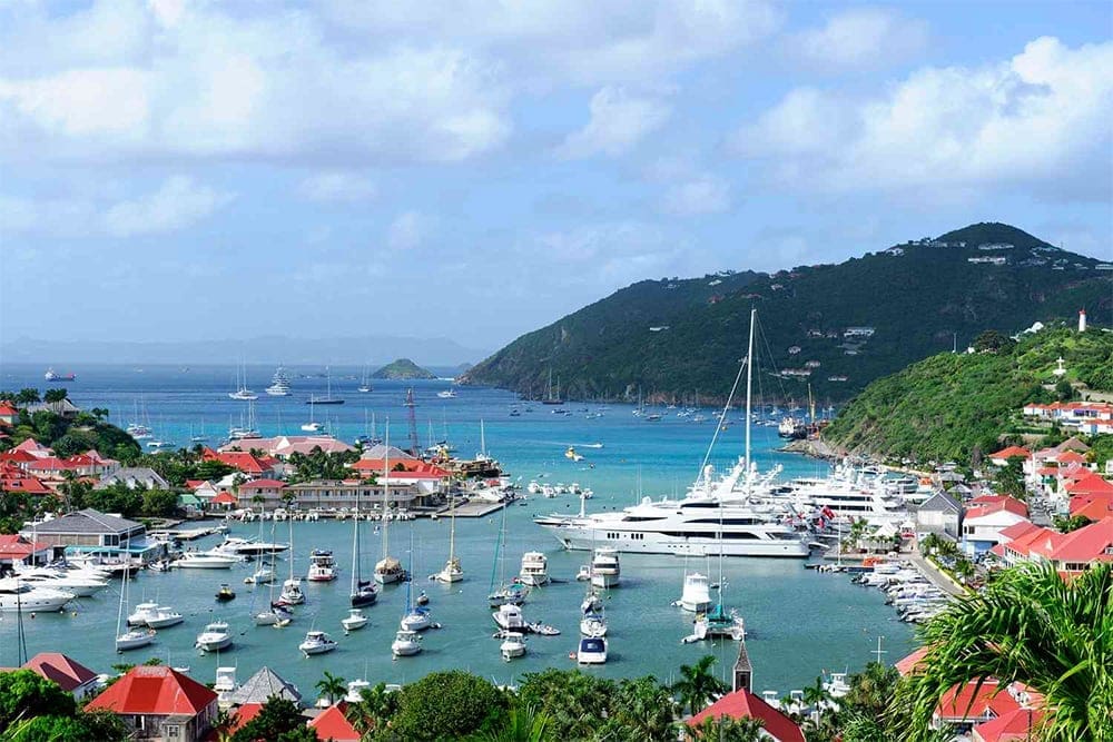 Harbour view in St Baths