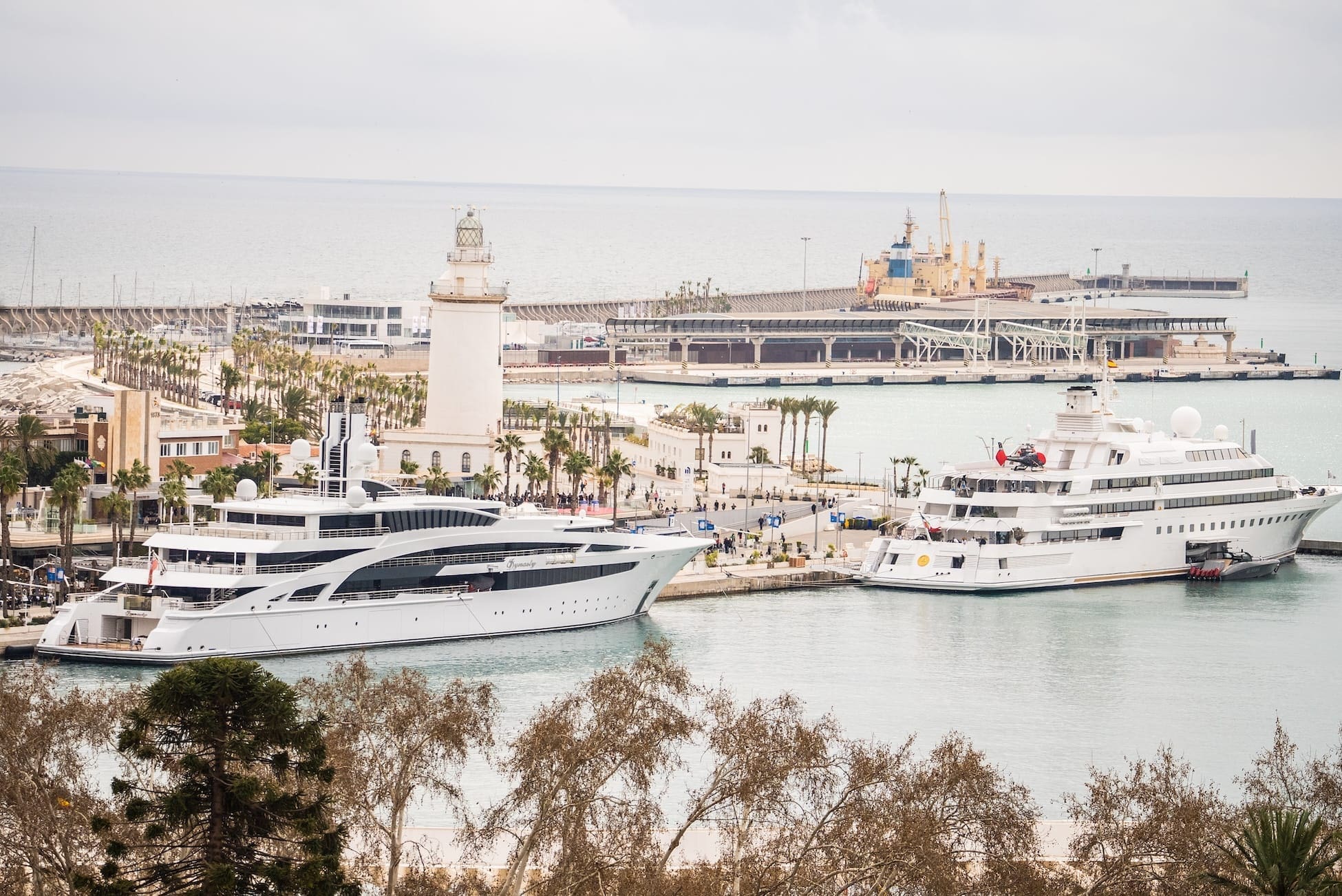 IGY Malaga Marina two superyachts